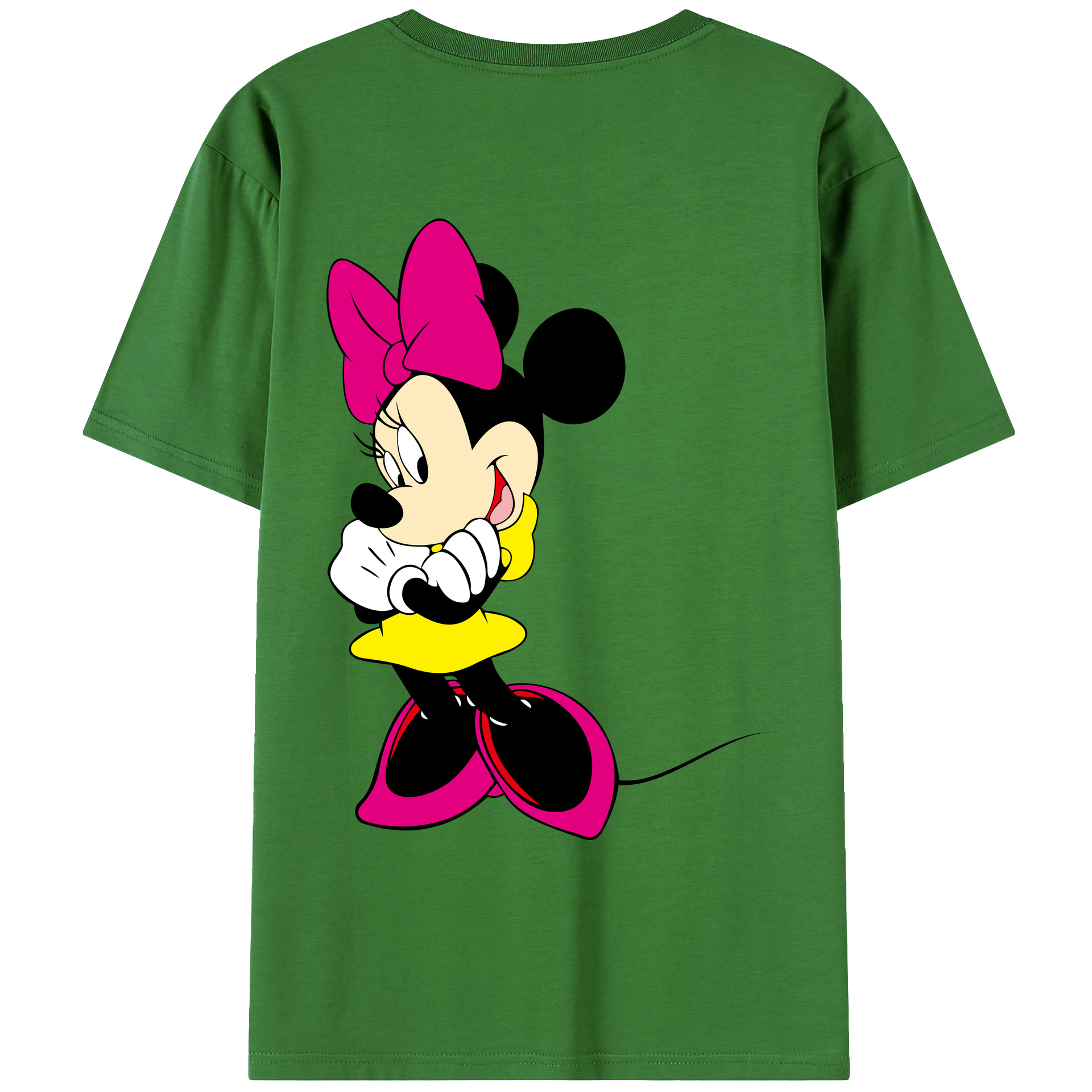 （画像用） ミッキーマウス Mickey Mouse レディース半袖Tシャツ(バックプリント)